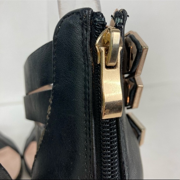 MACHI Black Strappy Boadan Heels/ Sandals   Size 7 - Picture 7 of 14